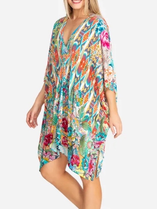 Johnny Was Other - NWOT Johnny Was Women’s Pearce Short Kimono Swim Coverup